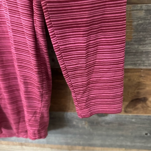 Athleta Women Cloudlight Stratus Pink Striped Top Long Sleeve Pullover Medium - Picture 5 of 8